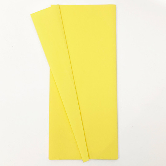 Double Sided Crepe Paper ~ Gloria Doublette from Germany ~ Light Yellow